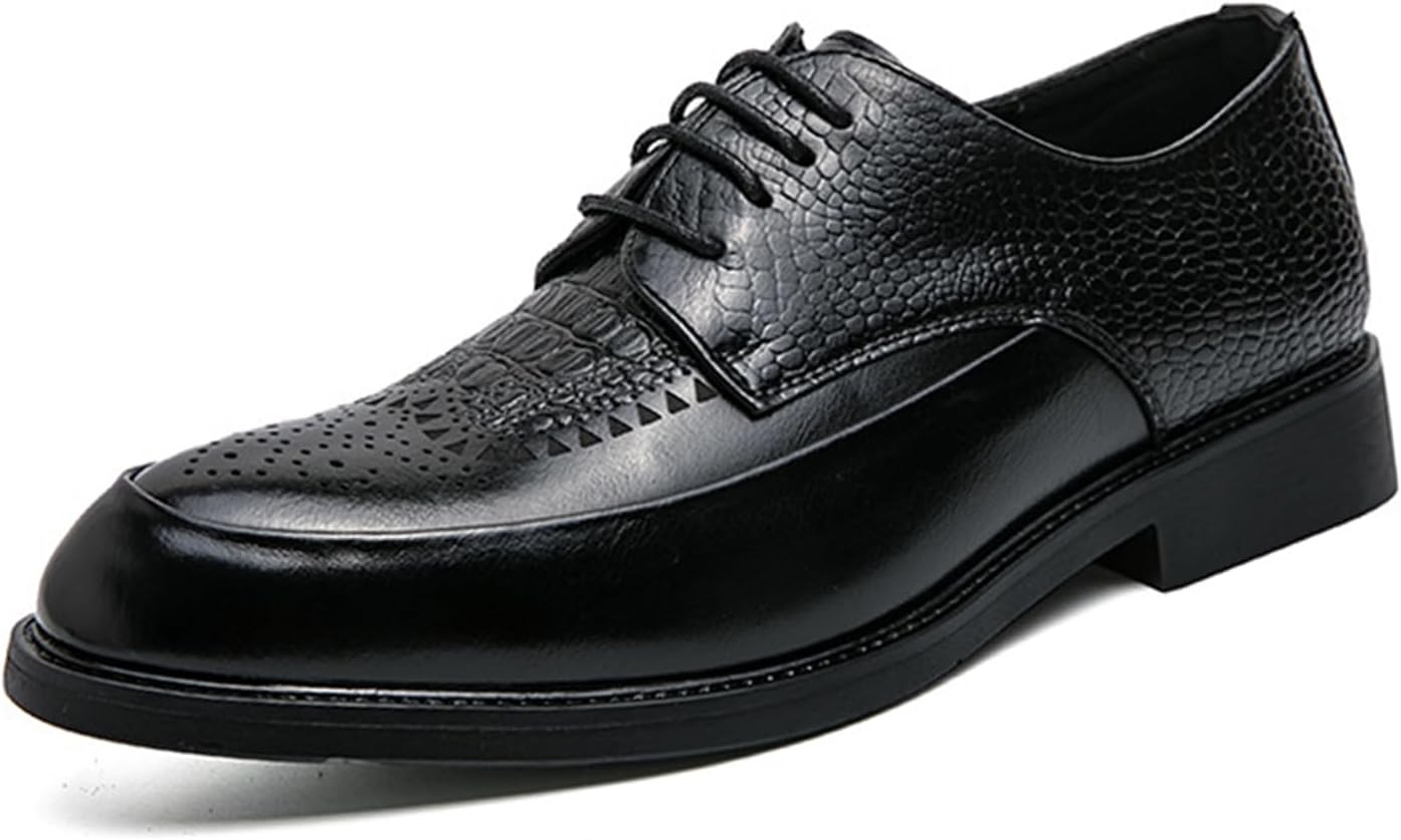 Мужские стильные туфли Oxfords из натуральной кожи для вечернего костюма, с заостренным носком, низкие, на шнуровке или без, дышащие броги, туфли Derby для бизнес-кэжуал и офисной работы Etoryoox, черный
Мужские стильные туфли Oxfords из натуральной кожи для вечернего костюма, с заостренным носком, низкие, на шнуровке или без, дышащие броги, туфли Derby для бизнес-кэжуал и офисной работы Etoryoox, черный