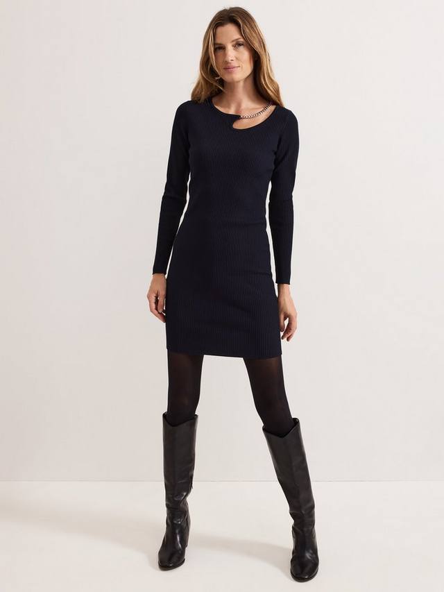 Мини-платье на цепочке от ниа Phase Eight, темно-синий
Мини-платье на цепочке от ниа Phase Eight, темно-синий