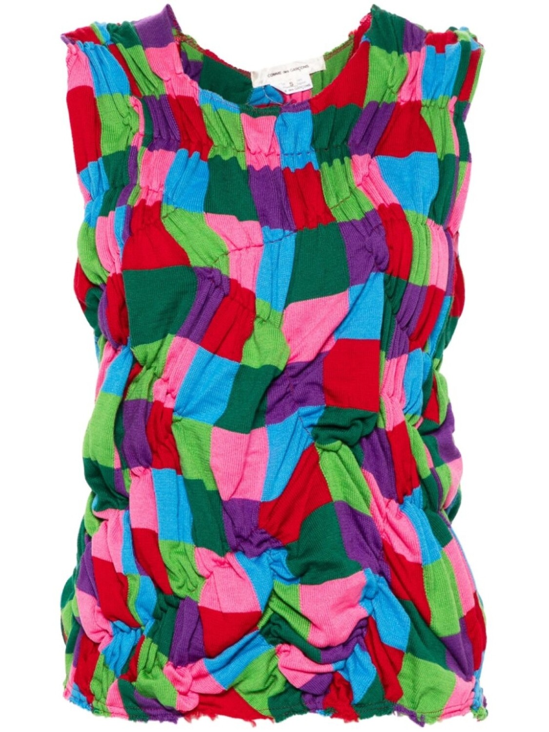 Вязаный топ Comme Des Garçons со рюшами, зеленый
Вязаный топ Comme Des Garçons со рюшами, зеленый