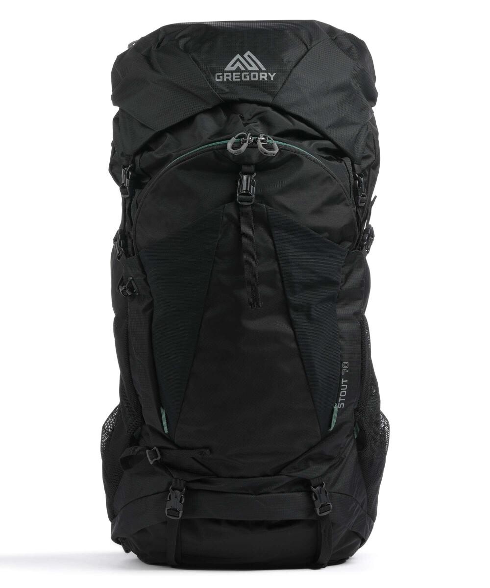 Треккинговый рюкзак Stout 70 из переработанного нейлона Gregory, черный 
Треккинговый рюкзак Stout 70 из переработанного нейлона Gregory, черный
