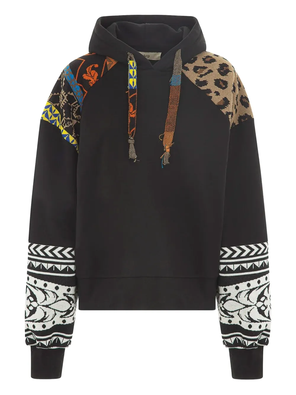 Худи в технике пэчворк Akep, черный
Худи в технике пэчворк Akep, черный