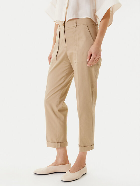 Брюки прямого кроя 4MVNDF08E United Colors Of Benetton, бежевый 
Брюки прямого кроя 4MVNDF08E United Colors Of Benetton, бежевый