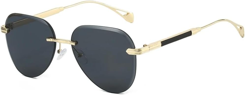 Женские солнцезащитные очки без оправы овальной формы с градиентным переходом, модные, роскошные, в стиле панк, качественные мужские солнцезащитные очки UV400 SZVVBKK, Golden Black
Женские солнцезащитные очки без оправы овальной формы с градиентным переходом, модные, роскошные, в стиле панк, качественные мужские солнцезащитные очки UV400 SZVVBKK, Golden Black