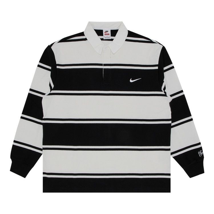 Топ Supreme x Nike Stripe Rugby, Black 
Топ Supreme x Nike Stripe Rugby, Black