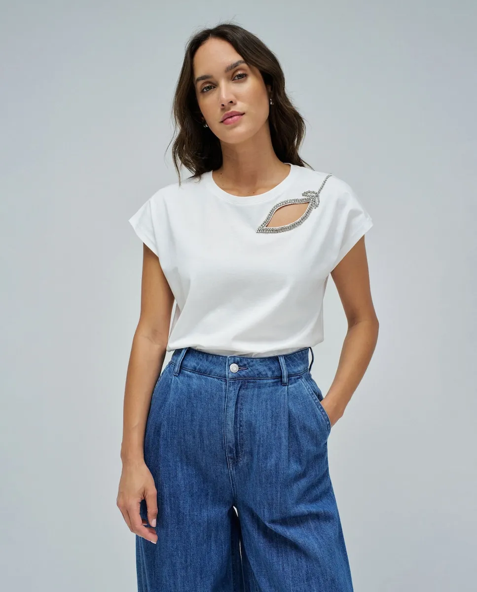 Женская футболка с деталями на груди Salsa Jeans, белый
Женская футболка с деталями на груди Salsa Jeans, белый