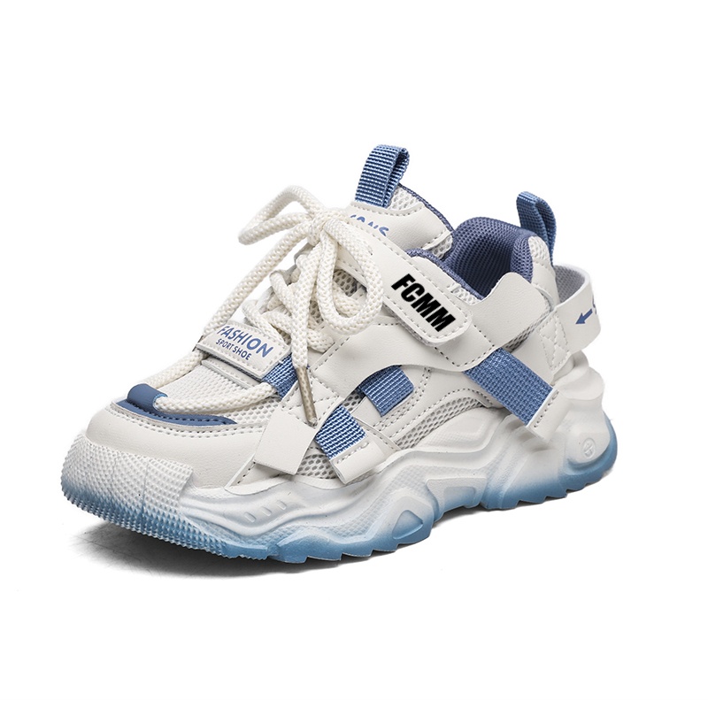 Кроссовки для бега с противоскользящим покрытием для детей FCMM, белый/синий
Кроссовки для бега с противоскользящим покрытием для детей FCMM, белый/синий