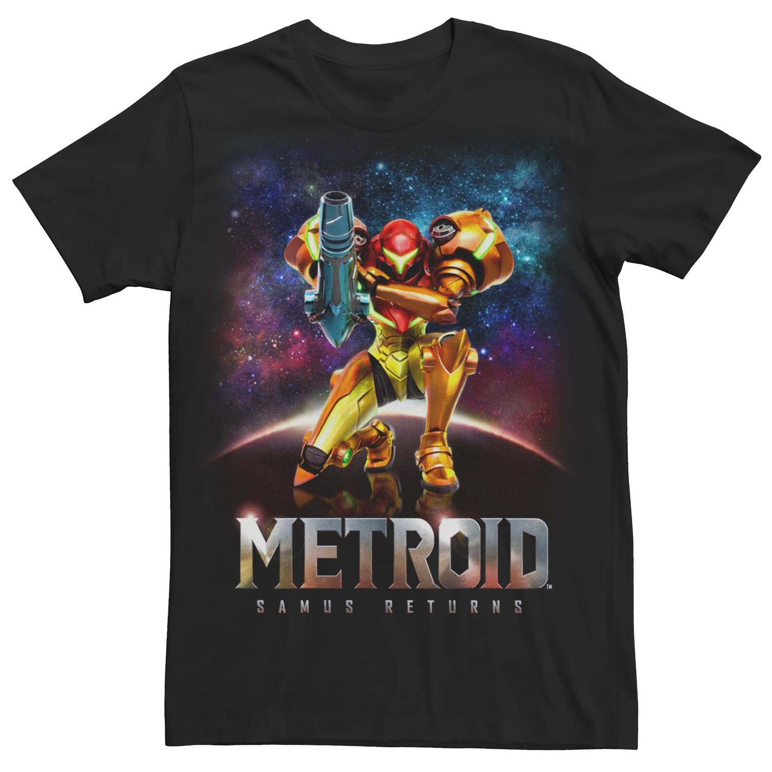 Мужская футболка традиционного Samus Returns для Nintendo Metroid Licensed Character
Мужская футболка традиционного Samus Returns для Nintendo Metroid Licensed Character