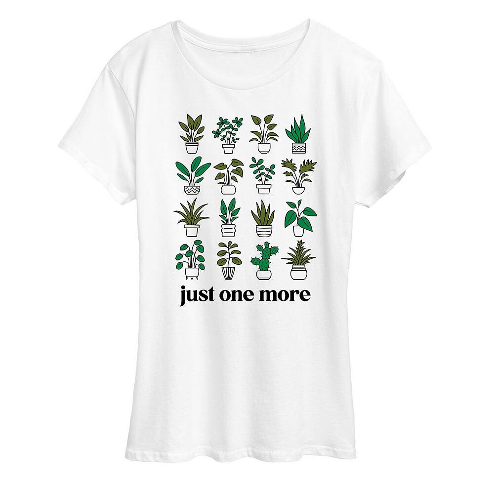Женская футболка с рисунком растений в горшках Just One More Licensed Character, белый
Женская футболка с рисунком растений в горшках Just One More Licensed Character, белый