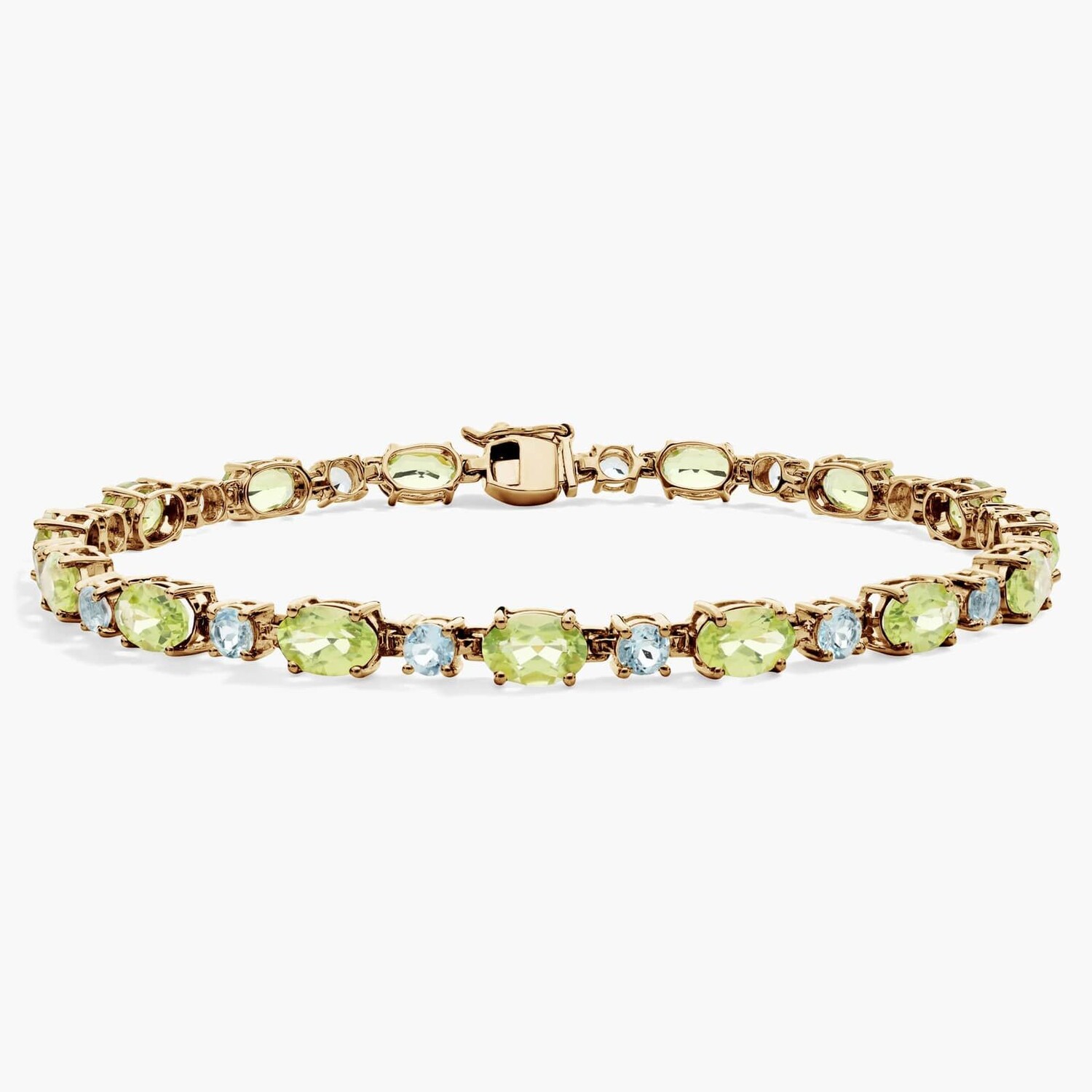 Браслет с перидотом и небесно-голубым топазом из 14-каратного желтого золота Blue Nile
Браслет с перидотом и небесно-голубым топазом из 14-каратного желтого золота Blue Nile