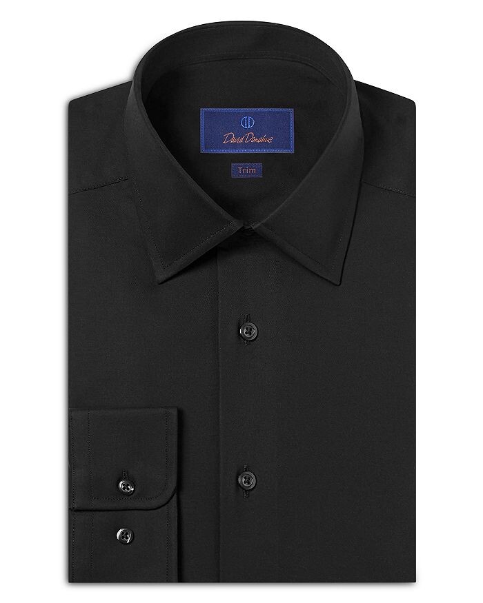 Классическая рубашка из супертонкого твила с отделкой David Donahue, черный
Классическая рубашка из супертонкого твила с отделкой David Donahue, черный