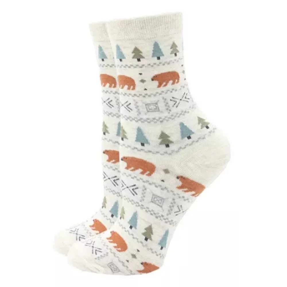 Носки с рисунком «Лесной медведь» (женские размеры, взрослые, средние) от Sock Panda
Носки с рисунком «Лесной медведь» (женские размеры, взрослые, средние) от Sock Panda