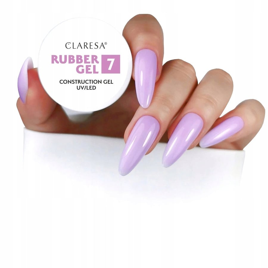 Claresa Rubber Gel 7 Густой строительный гель с тиксотропией, лаванда, 90 г Puderek
Claresa Rubber Gel 7 Густой строительный гель с тиксотропией, лаванда, 90 г Puderek