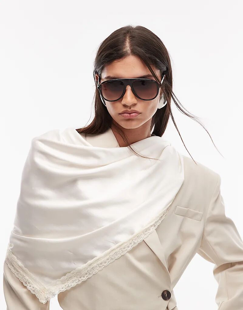 Шарф ASOS DESIGN с атласной кружевной отделкой цвета экрю
Шарф ASOS DESIGN с атласной кружевной отделкой цвета экрю