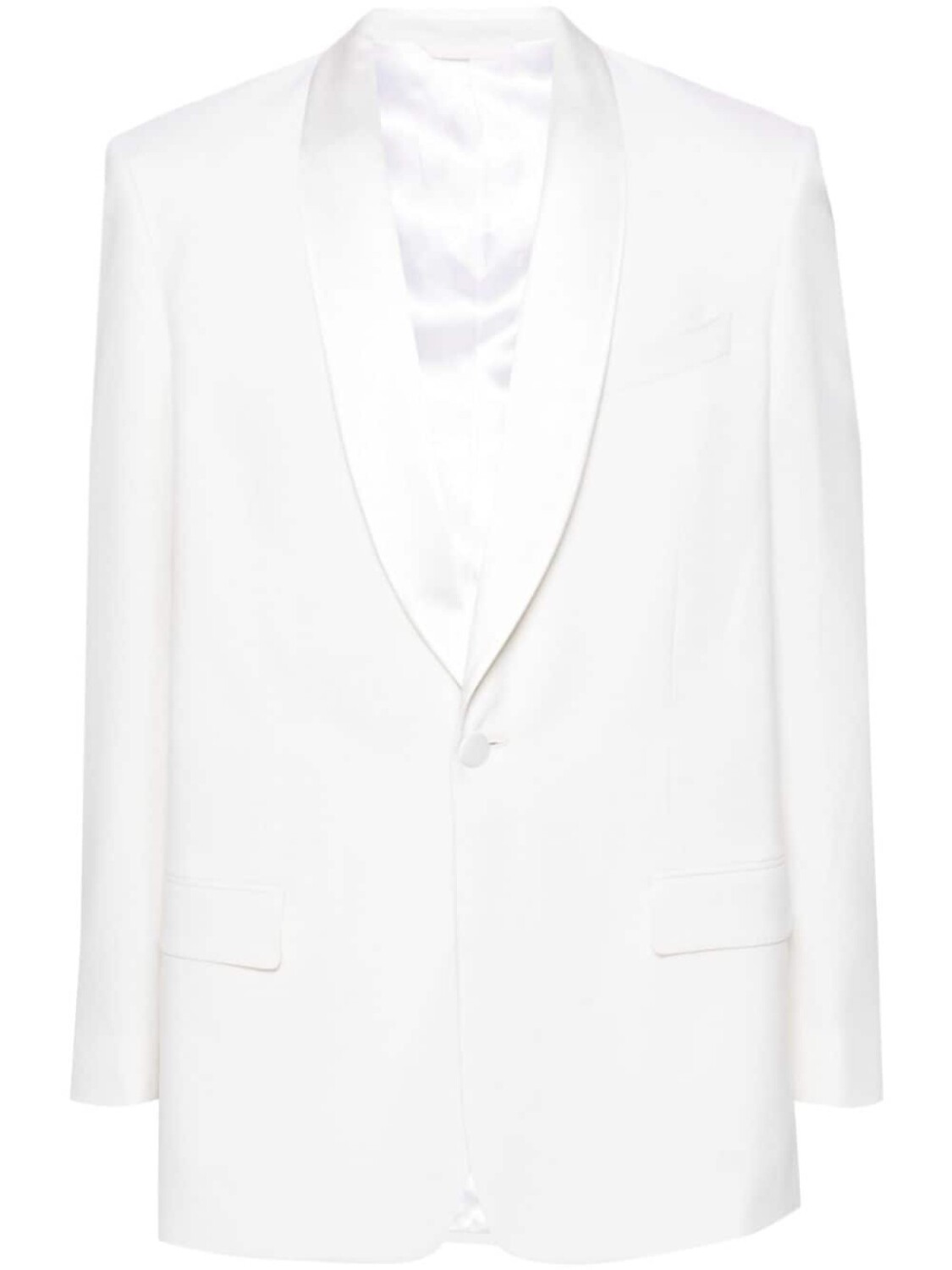 Givenchy однобортный пиджак с лацканами-шалькой, белый
Givenchy однобортный пиджак с лацканами-шалькой, белый