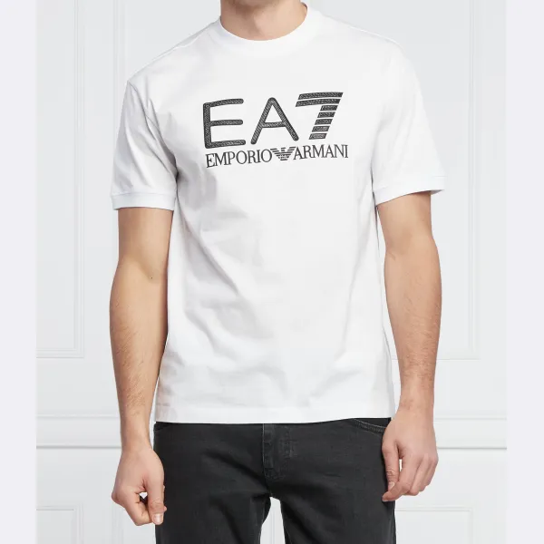 Футболка стандартного кроя Ea7, белый 
Футболка стандартного кроя Ea7, белый