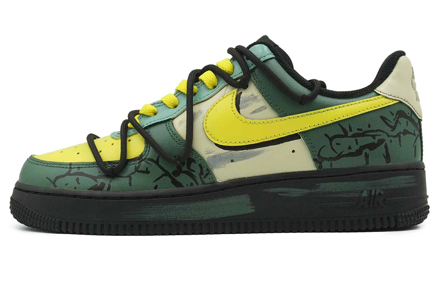 Кроссовки Nike Air Force 1 Skateboarding Shoes Women's Low-top Green/yellow/black, зеленый
Кроссовки Nike Air Force 1 Skateboarding Shoes Women's Low-top Green/yellow/black, зеленый