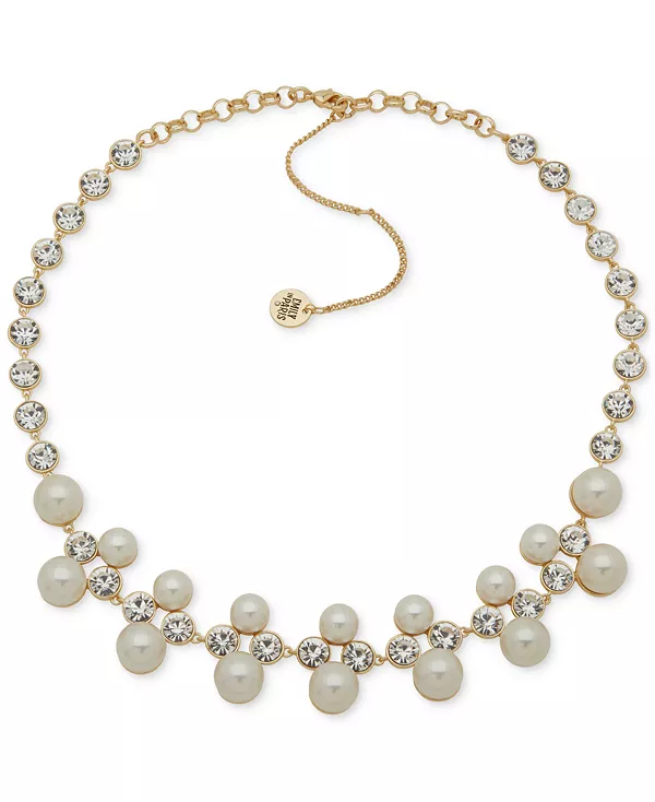 Эффектное ожерелье с золотыми кубическими цирконами и искусственным жемчугом, 16 дюймов + 3 дюйма Emily In Paris, white
Эффектное ожерелье с золотыми кубическими цирконами и искусственным жемчугом, 16 дюймов + 3 дюйма Emily In Paris, white