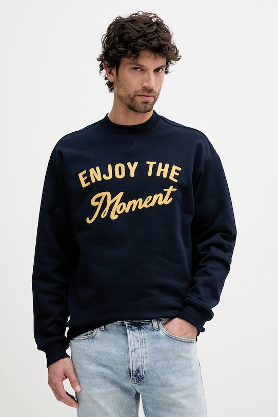 Хлопковая толстовка United Colors Of Benetton, темно-синий
Хлопковая толстовка United Colors Of Benetton, темно-синий