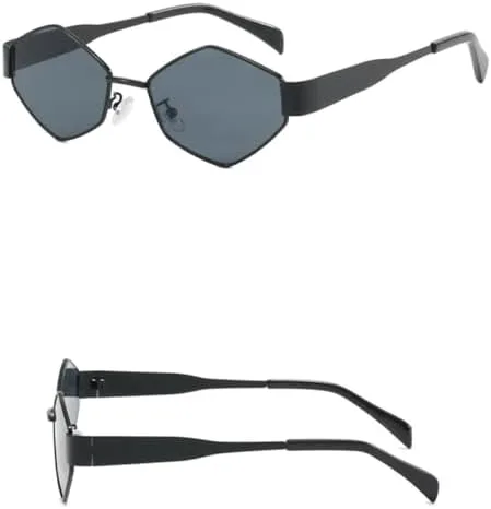 2026 Модные многоугольные солнцезащитные очки для женщин, винтажные ромбовидные солнцезащитные очки с металлической оправой, панк-очки для мужчин MTZJH, Gold Gray
2026 Модные многоугольные солнцезащитные очки для женщин, винтажные ромбовидные солнцезащитные очки с металлической оправой, панк-очки для мужчин MTZJH, Gold Gray