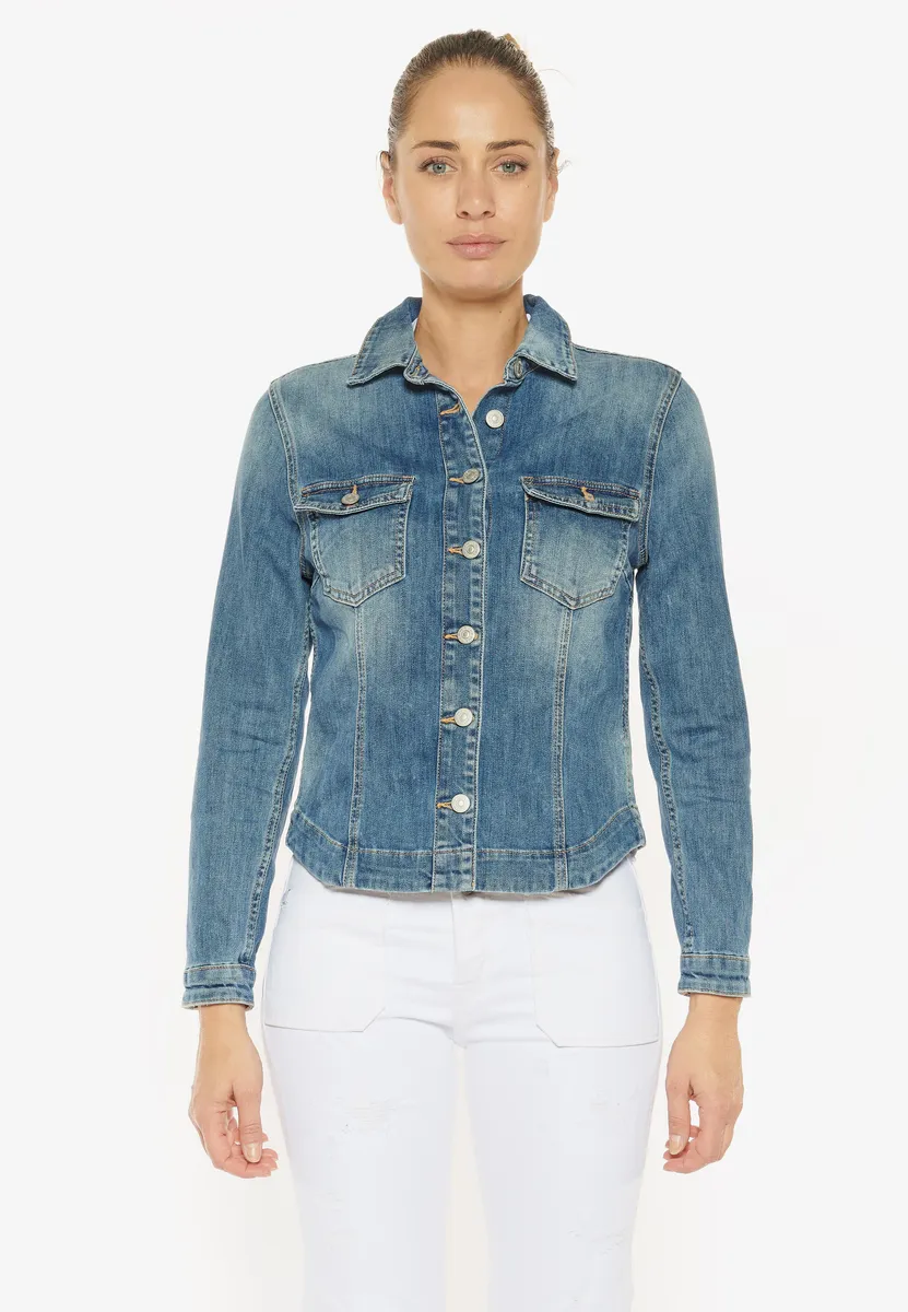 Джинсовая куртка Le Temps Des Cerises классического дизайна, синий
Джинсовая куртка Le Temps Des Cerises классического дизайна, синий