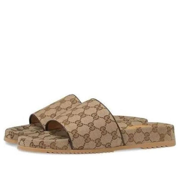 Сандалии gg canvas slide sandal 'beige monogram' Gucci, коричневый
Сандалии gg canvas slide sandal 'beige monogram' Gucci, коричневый