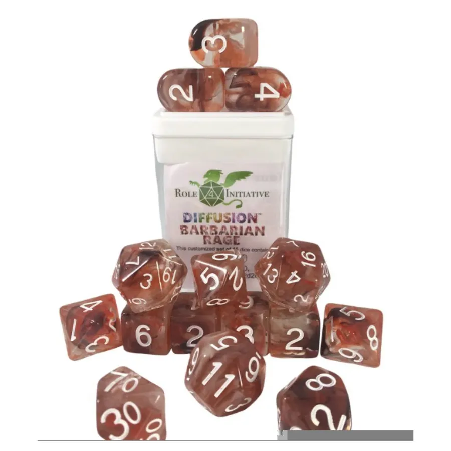 Набор Diffusion Poly — Barbarian Rage с цифрами (15), Class & Creature Dice - Poly Sets
Набор Diffusion Poly — Barbarian Rage с цифрами (15), Class & Creature Dice - Poly Sets