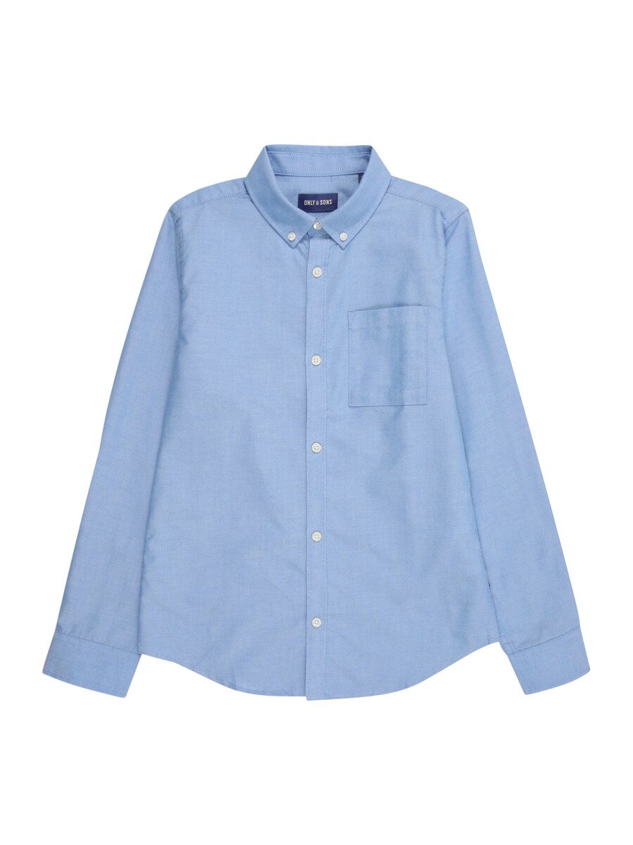 Рубашка Slim Fit на пуговицах Only & Sons Junior OSJALVARO, светло-голубой
Рубашка Slim Fit на пуговицах Only & Sons Junior OSJALVARO, светло-голубой