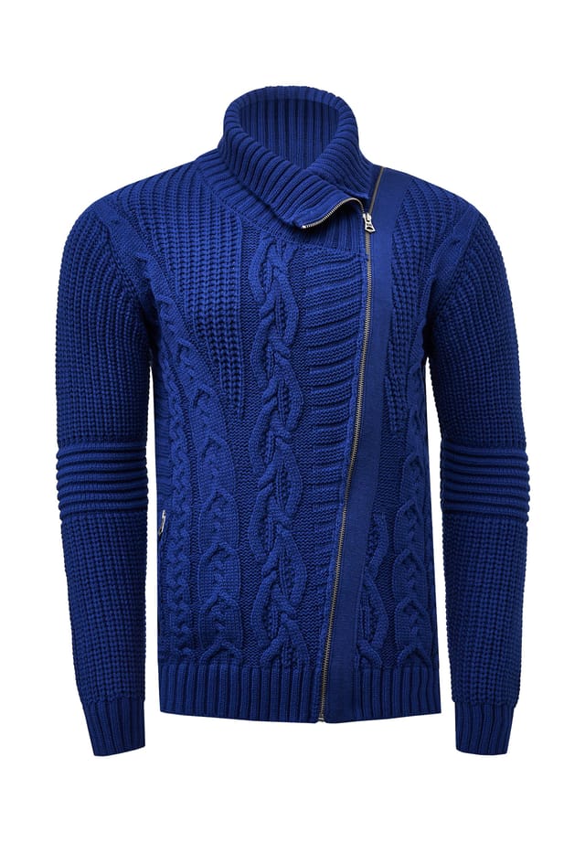 Кардиган с асимметричной молнией Rusty Neal, индиго
Кардиган с асимметричной молнией Rusty Neal, индиго