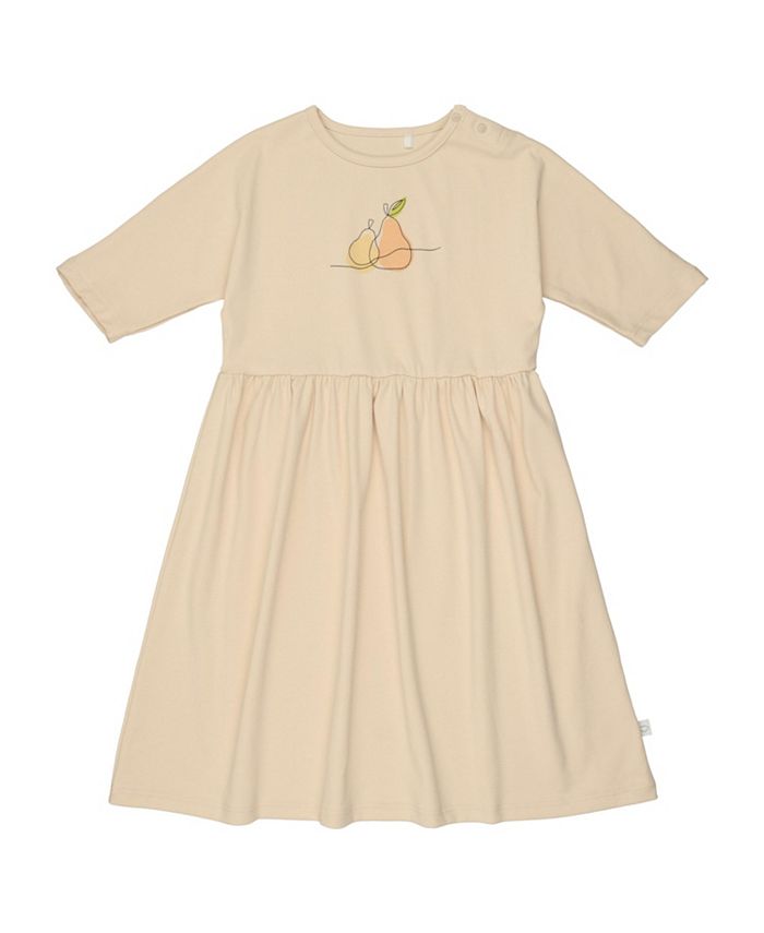 Детское платье с принтом груши и рукавом 3/4 - для малышей и девочек постарше Pouf Baby, зеленый