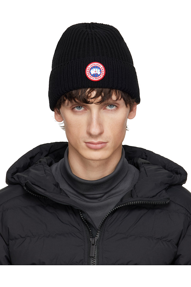 Шапка с ребристым рисунком Canada Goose, черный
Шапка с ребристым рисунком Canada Goose, черный