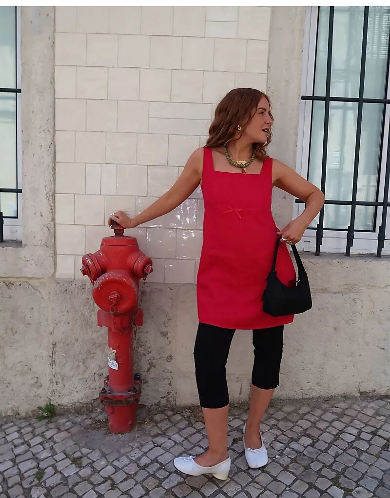 Мини-платье Labelrail x Rebecca Olivia облегающего льняного цвета красного цвета
Мини-платье Labelrail x Rebecca Olivia облегающего льняного цвета красного цвета