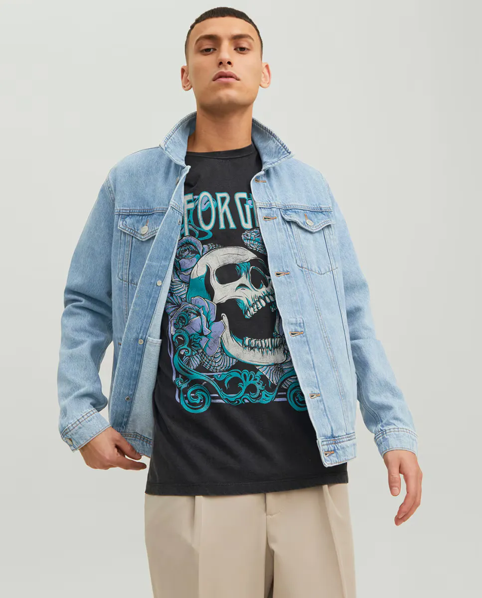 Мужская джинсовая куртка Jack & Jones, синий 
Мужская джинсовая куртка Jack & Jones, синий