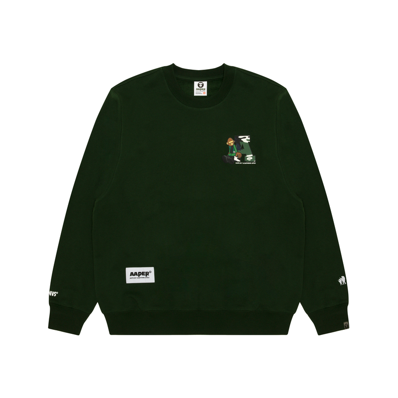 Толстовка с логотипом A Bathing APE Aape, зеленый
Толстовка с логотипом A Bathing APE Aape, зеленый