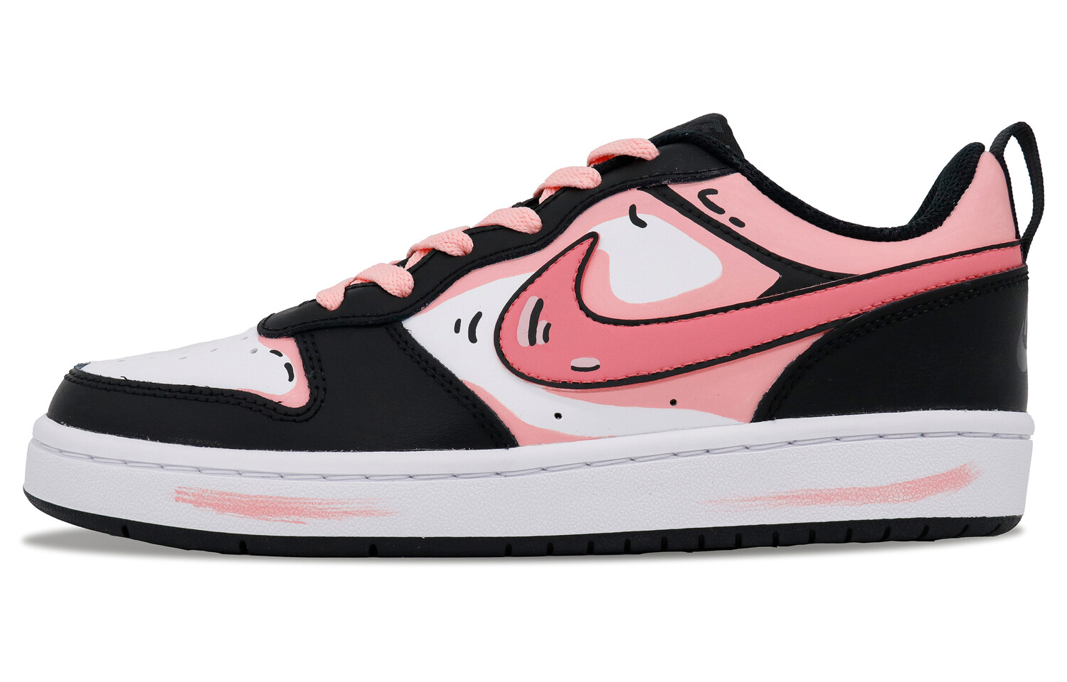 Кроссовки Nike Court Borough Skateboarding Shoes Women's Low-top White, черный/розовый
Кроссовки Nike Court Borough Skateboarding Shoes Women's Low-top White, черный/розовый