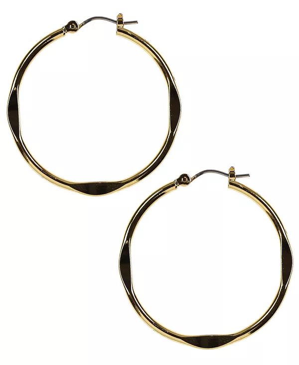 Золотистые серьги-кольца Nine West, gold
Золотистые серьги-кольца Nine West, gold