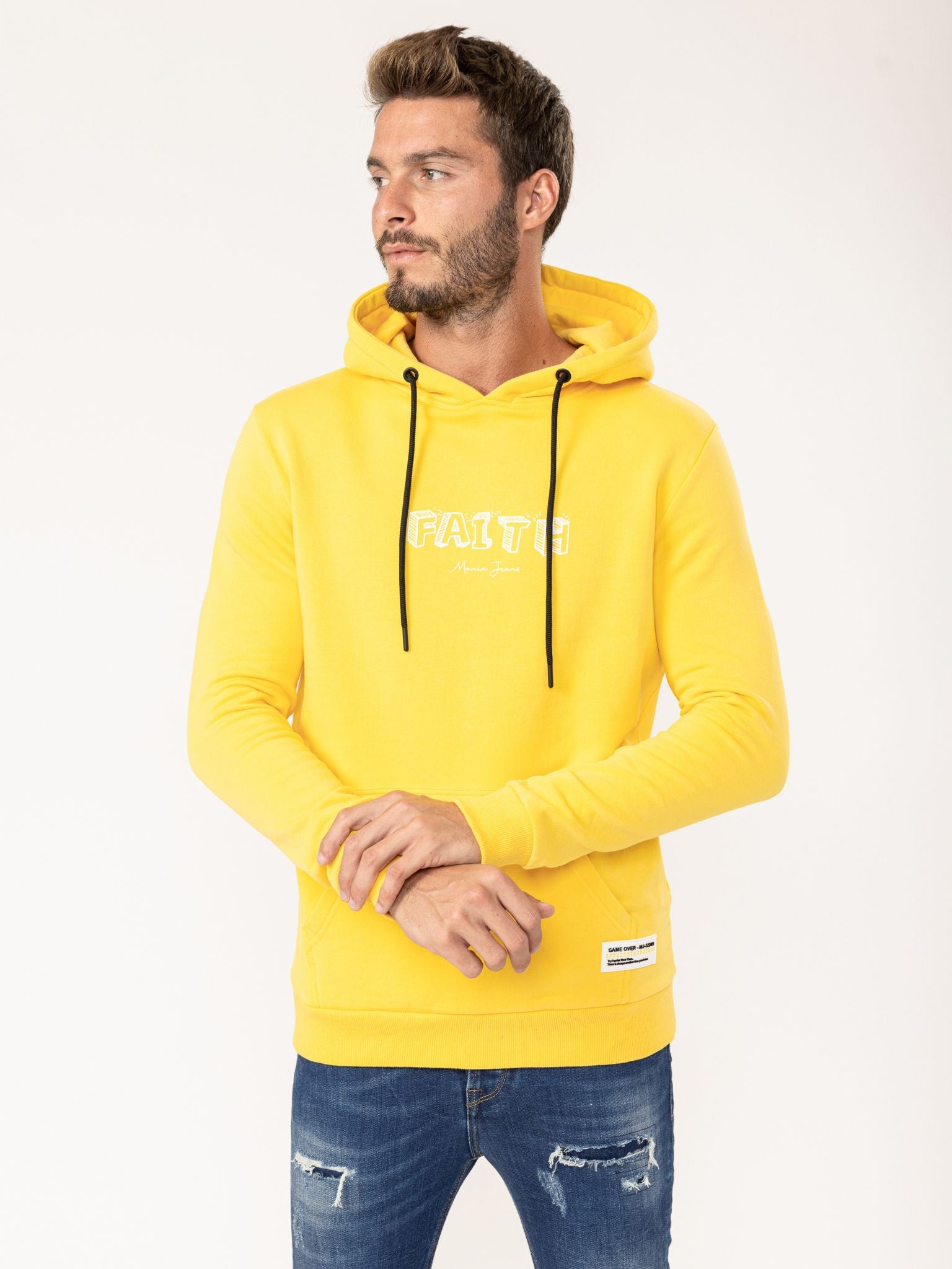 БАЗОВАЯ ТОЛСТОВКА С КАПЮШОНОМ Mania Jeans, желтый
БАЗОВАЯ ТОЛСТОВКА С КАПЮШОНОМ Mania Jeans, желтый