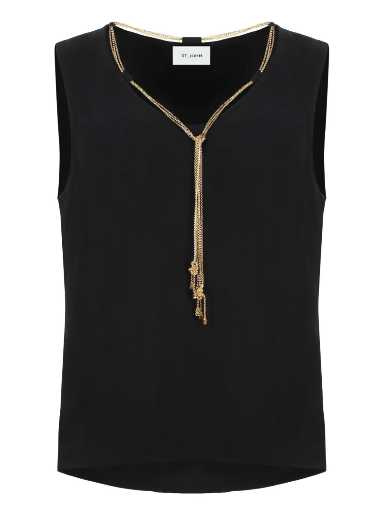 Топ с цепочкой St. John, черный
Топ с цепочкой St. John, черный