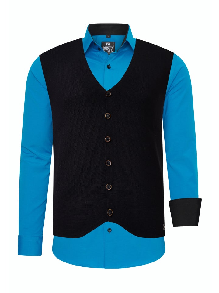 Rusty Neal Комплект из двух рубашек и жилетов, цвет бензин
Rusty Neal Комплект из двух рубашек и жилетов, цвет бензин