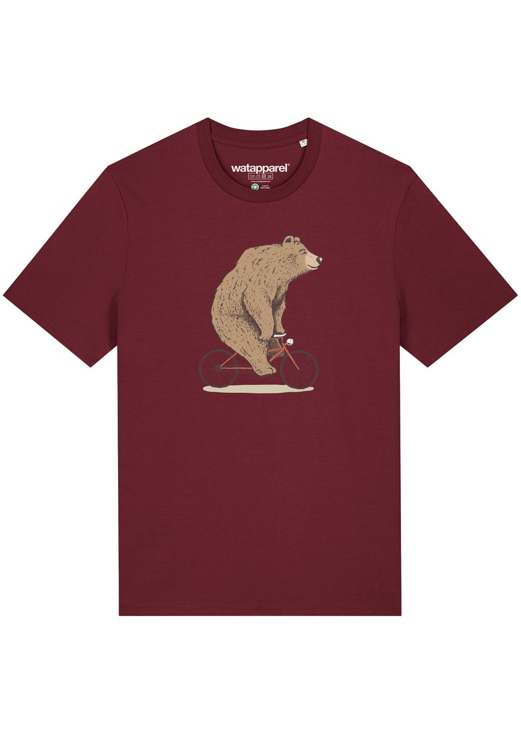 Принт на футболке Fahrradbär watapparel, бордовый
Принт на футболке Fahrradbär watapparel, бордовый