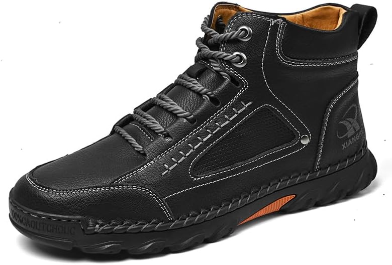 Мужские повседневные кожаные модные кроссовки-ботинки SWZEC ручной работы, черный
Мужские повседневные кожаные модные кроссовки-ботинки SWZEC ручной работы, черный