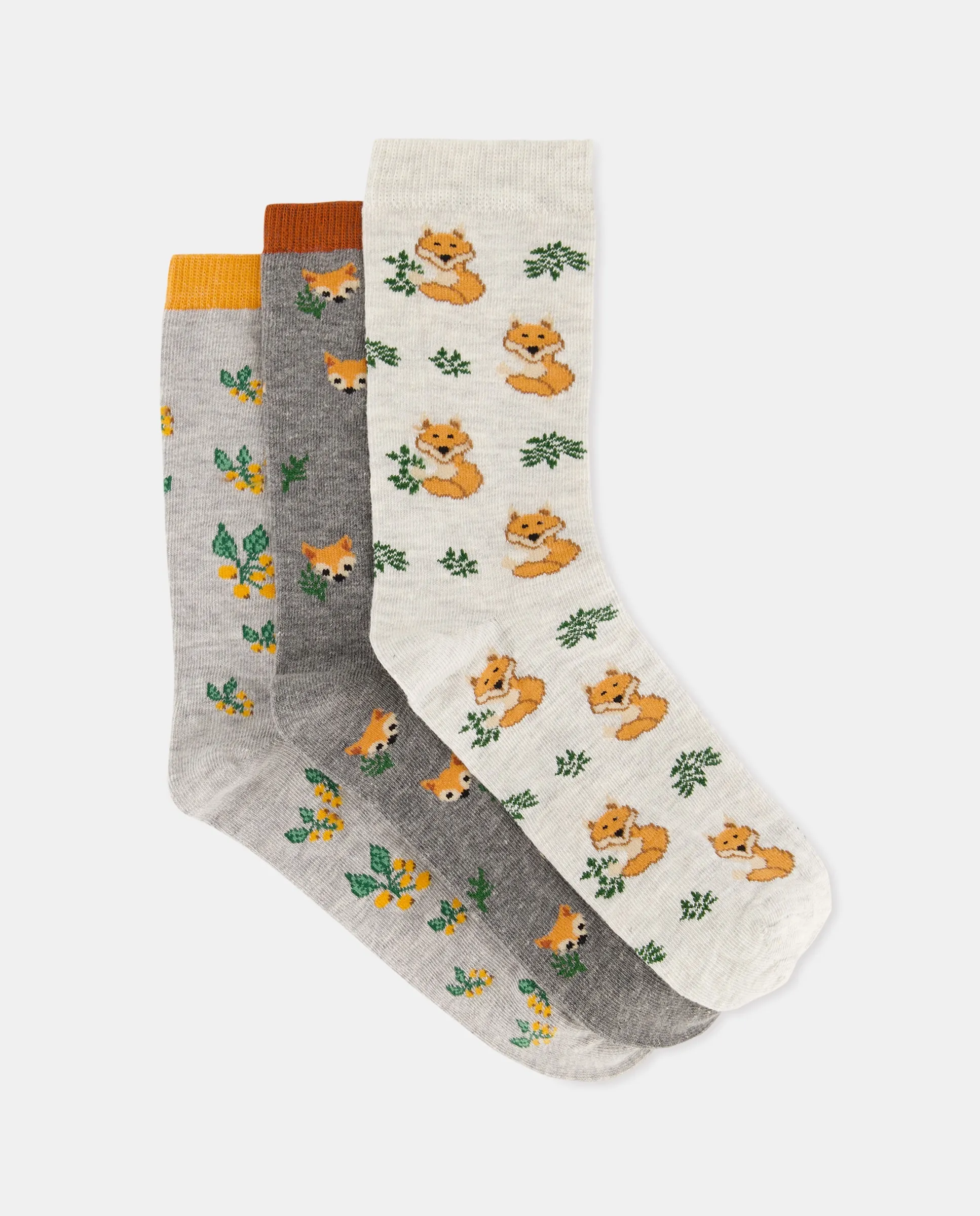 Набор из трех пар женских носков с принтом Easy Wear, серый
Набор из трех пар женских носков с принтом Easy Wear, серый