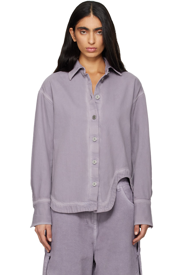 The Attico Фиолетовая джинсовая рубашка Eliza
The Attico Фиолетовая джинсовая рубашка Eliza