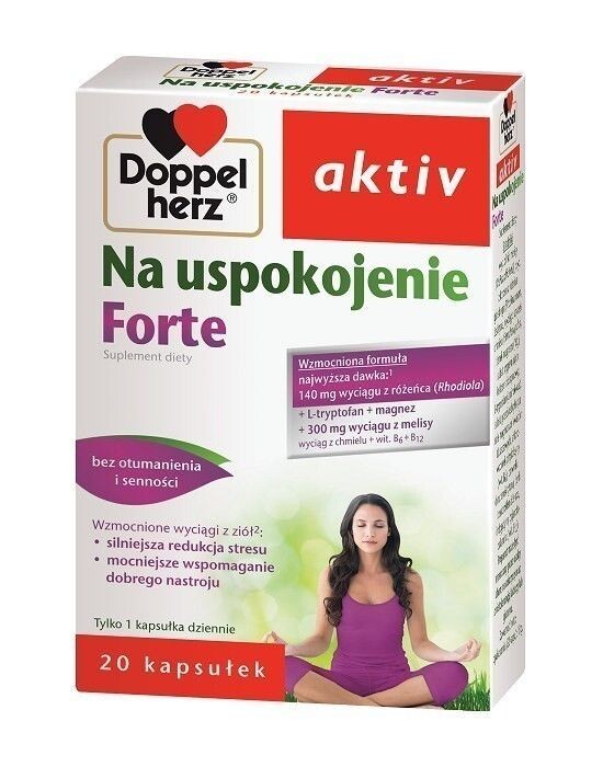 Doppelherz aktiv Na uspokojenie Forte успокаивающее и снотворное, 20 шт.
Doppelherz aktiv Na uspokojenie Forte успокаивающее и снотворное, 20 шт.