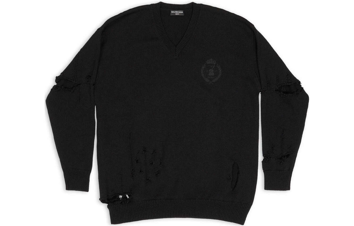 Свитер унисекс черный Balenciaga, черный
Свитер унисекс черный Balenciaga, черный