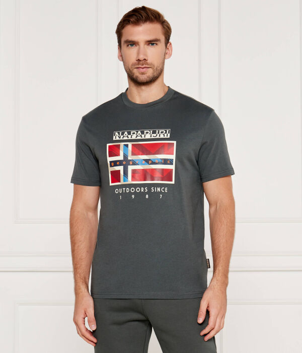 Футболки Regular fit Napapijri, зеленый 
Футболки Regular fit Napapijri, зеленый