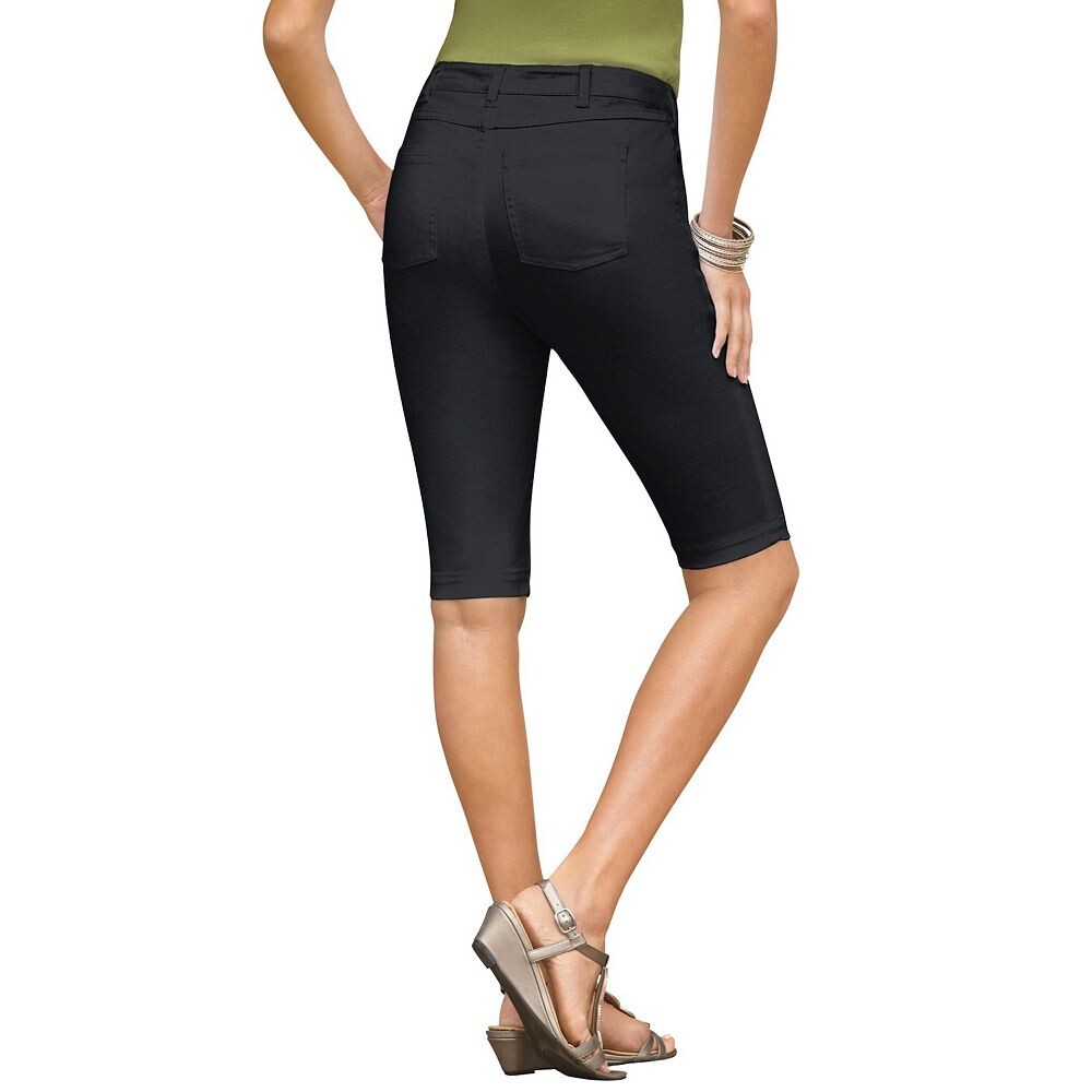 Женские невидимые эластичные шорты-бермуды Roaman больших размеров Iconic Roaman's, цвет Black Denim
Женские невидимые эластичные шорты-бермуды Roaman больших размеров Iconic Roaman's, цвет Black Denim