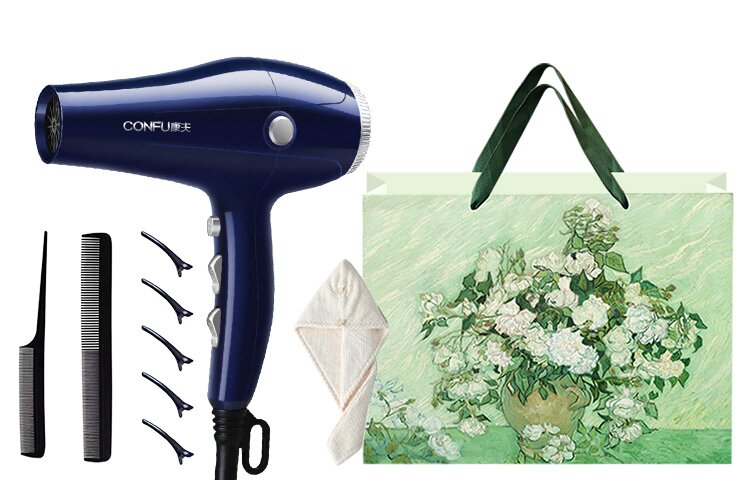 Фен для волос Confu, Yasuo hair dryer (gift bag + hair dryer hat + comb seven-piece set)
Фен для волос Confu, Yasuo hair dryer (gift bag + hair dryer hat + comb seven-piece set)