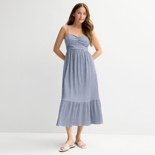 Юношеское макси-платье с тонкими бретелями Rewind, цвет black gingham
Юношеское макси-платье с тонкими бретелями Rewind, цвет black gingham
