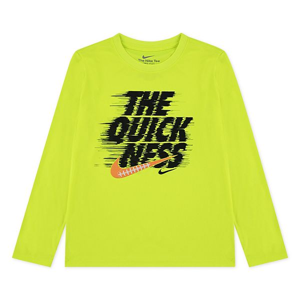 Детская футболка с длинным рукавом dri-fit "the quickness" Nike
Детская футболка с длинным рукавом dri-fit "the quickness" Nike