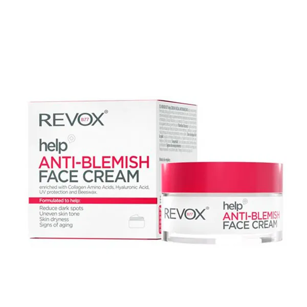 Коллаген+Аминокислоты+Гиалуроновая кислота Crema Facial Help Anti-Blemish Revox, 50 ml
Коллаген+Аминокислоты+Гиалуроновая кислота Crema Facial Help Anti-Blemish Revox, 50 ml